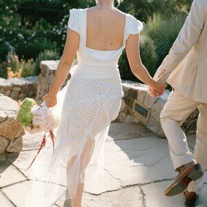 Róisín Pierce Women's Floating Fleur Skirt Ivory